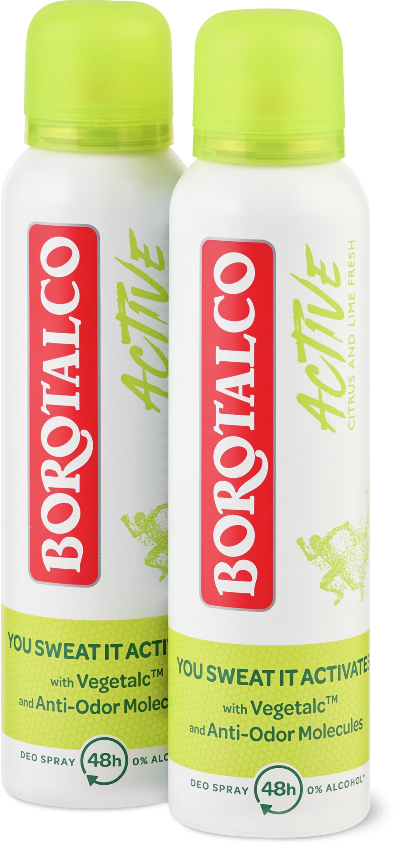 Borotalco Déodorant spray Active 2x150ml